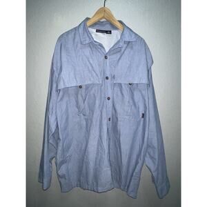 Patagonia Long Sleeve Sol Patrol II Shirt Men XXL Blue Fishing Vented